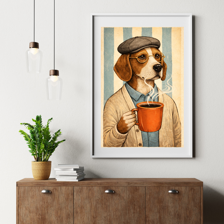 Plakat Poranny Pies Kompozycja4
