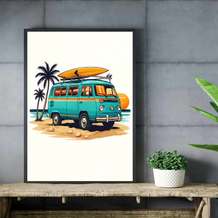 Plakat Retro Kamper Kompozycja3