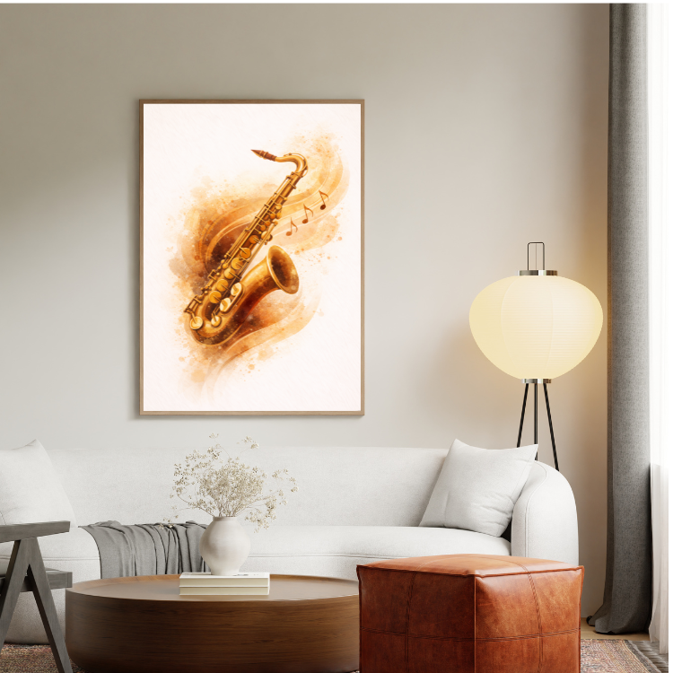 Plakat Saksofon Art Kompozycja2