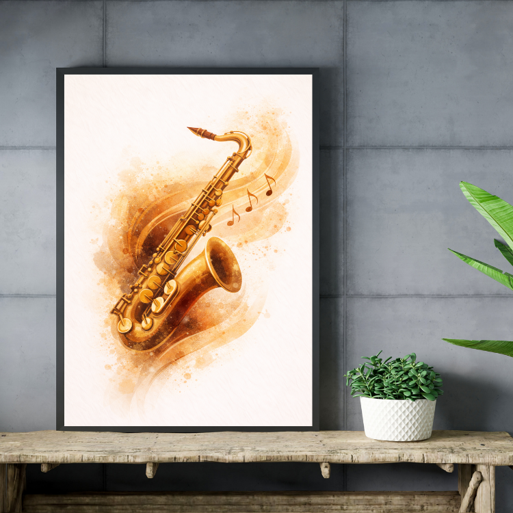 Plakat Saksofon Art Kompozycja3