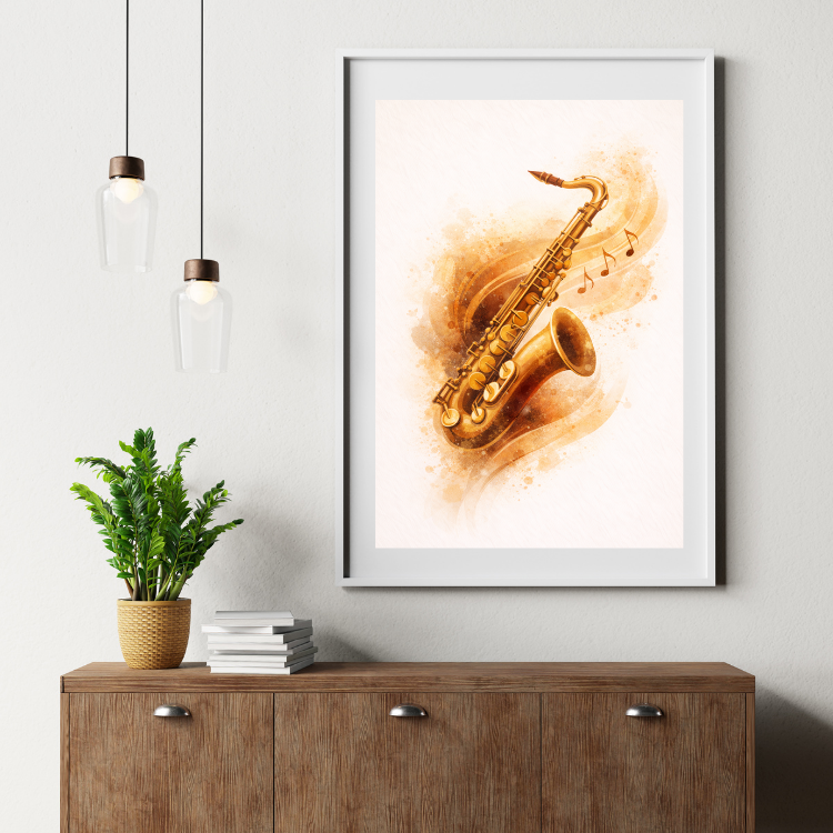 Plakat Saksofon Art Kompozycja4