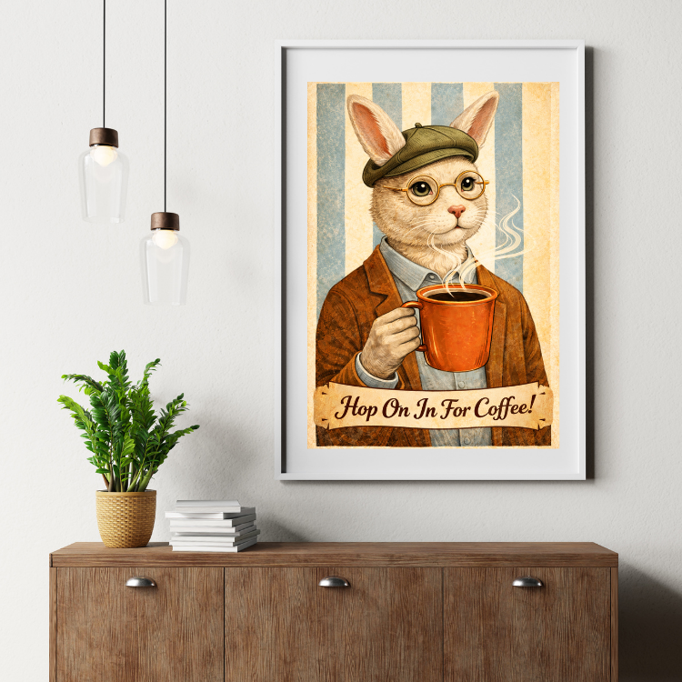 Plakat Skoczmy Na Kawę Kompozycja3