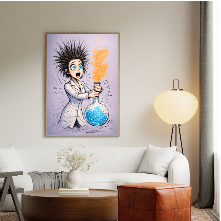 Plakat Szalona Naukowczyni Kompozycja4