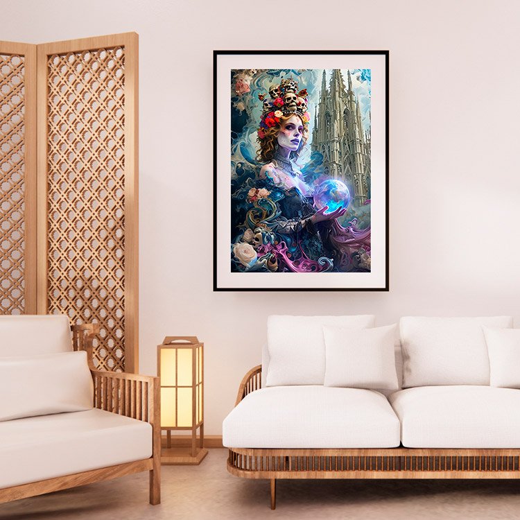 Plakat Wróżka Z Kulą Kompozycja 2