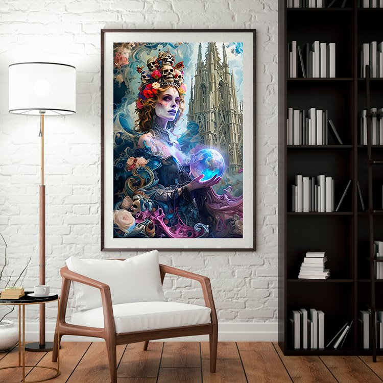 Plakat Wróżka Z Kulą Kompozycja 3