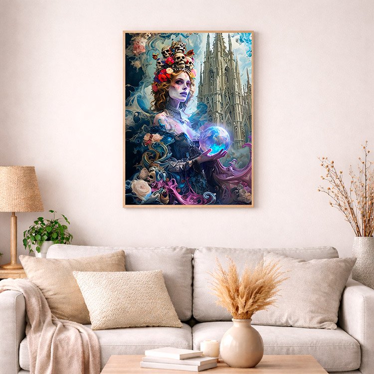 Plakat Wróżka Z Kulą Kompozycja 4