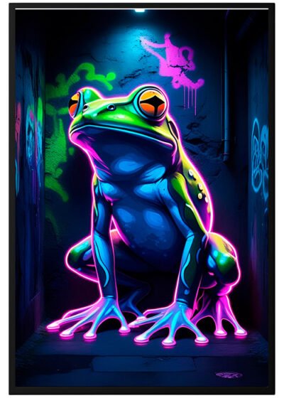 Plakat Wyluzowana Żaba