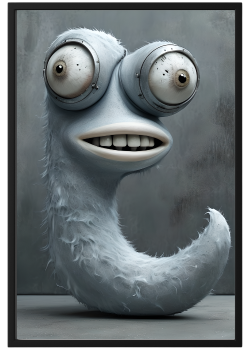 Plakat Zwariowany Potworek Kompozycja1