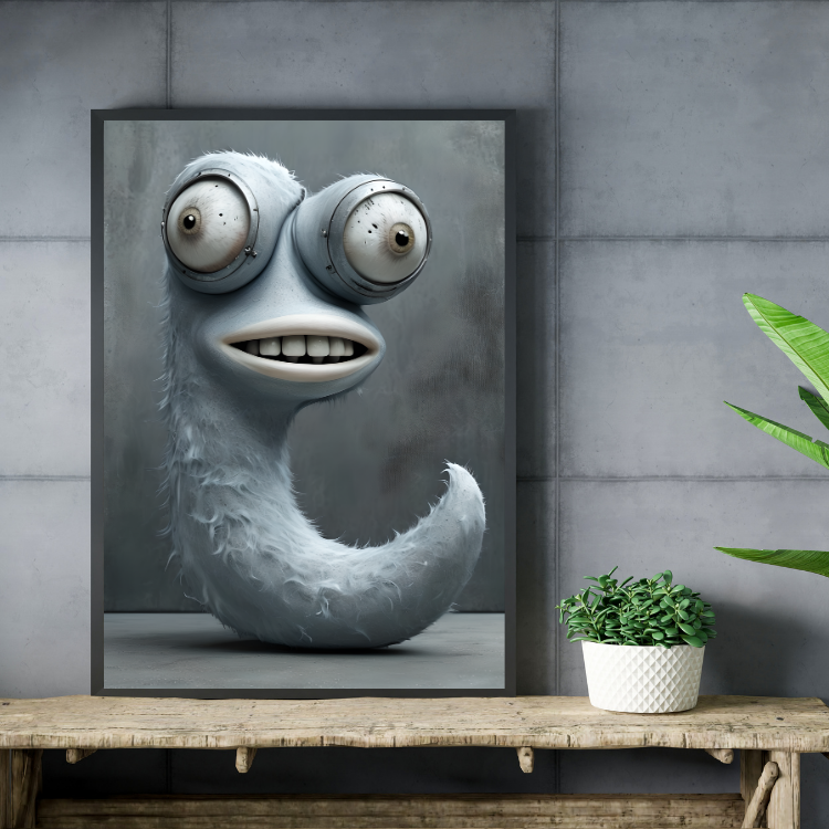 Plakat Zwariowany Potworek Kompozycja2