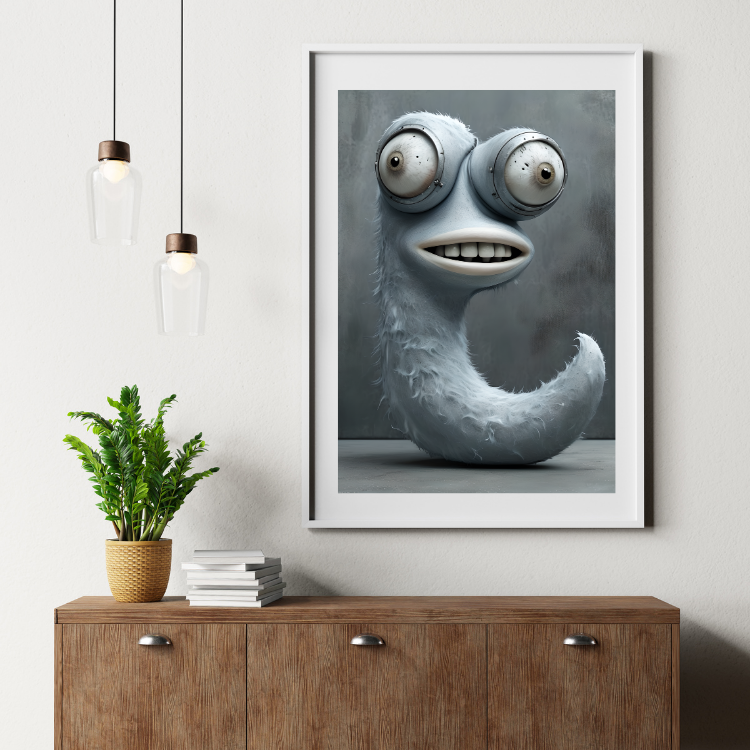 Plakat Zwariowany Potworek Kompozycja3