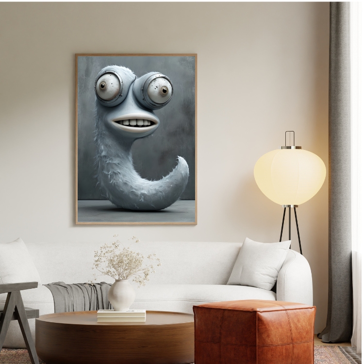 Plakat Zwariowany Potworek Kompozycja4