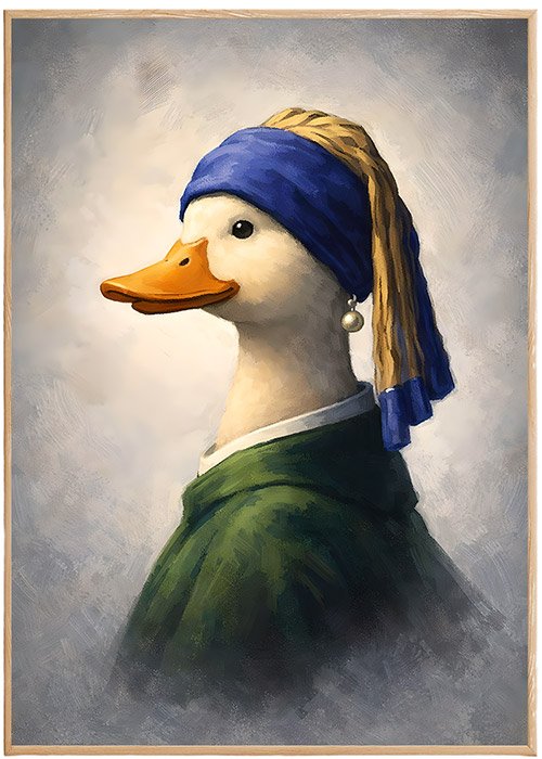 Plakat Duck With Pearl Kompozycja 1
