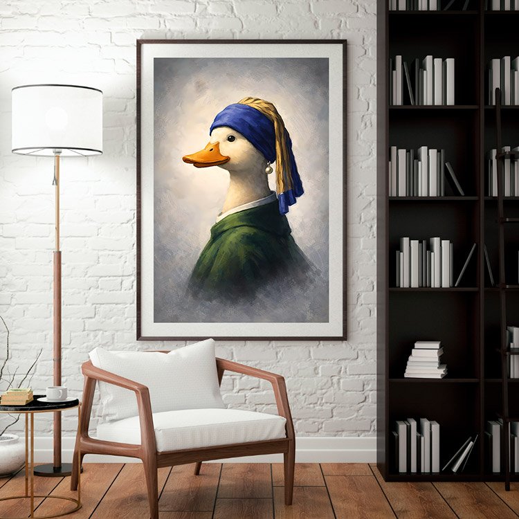 Plakat Duck With Pearl Kompozycja 3