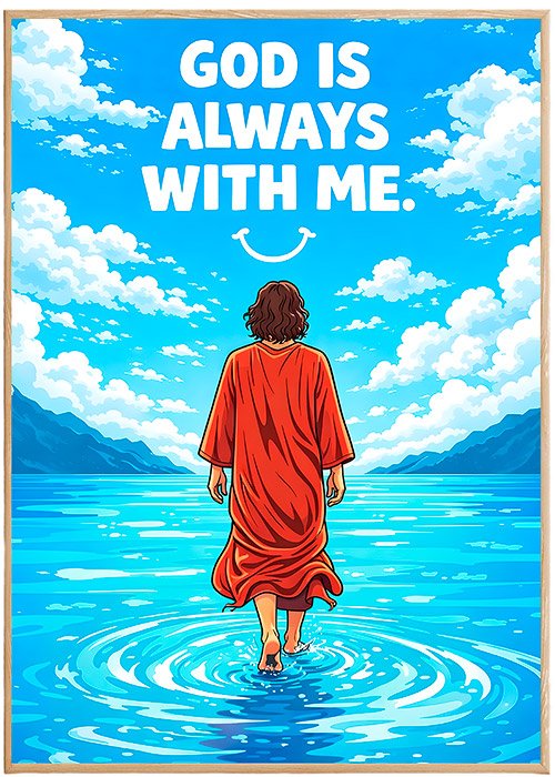 Plakat Jezus Ze Mną Kompozycja 1
