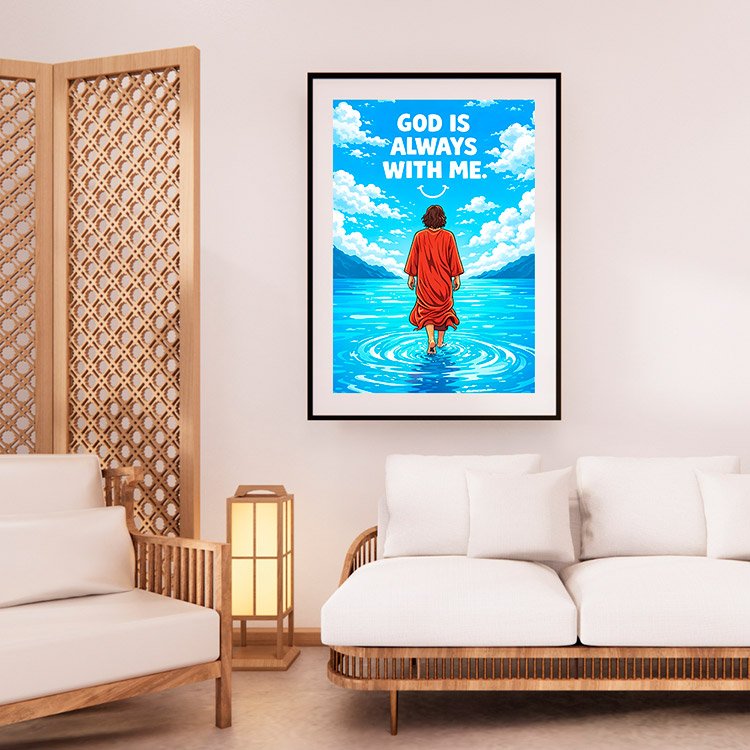 Plakat Jezus Ze Mną Kompozycja 2