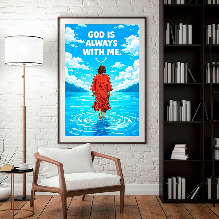 Plakat Jezus Ze Mną Kompozycja 3