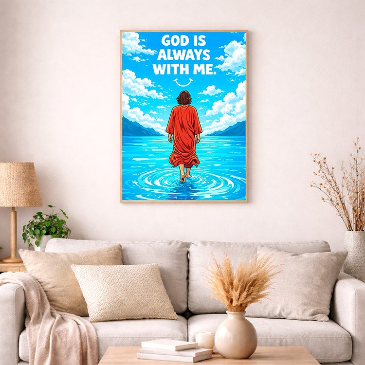 Plakat Jezus Ze Mną Kompozycja 4