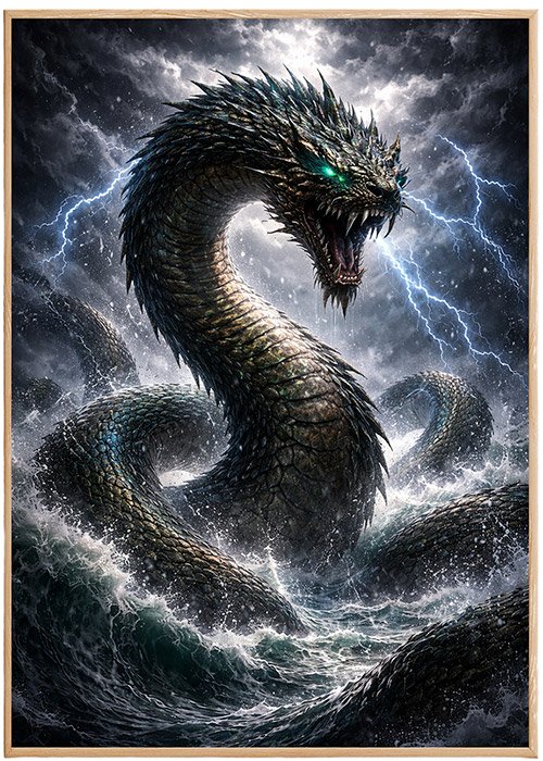 Plakat Jormungandr Kompozycja 1