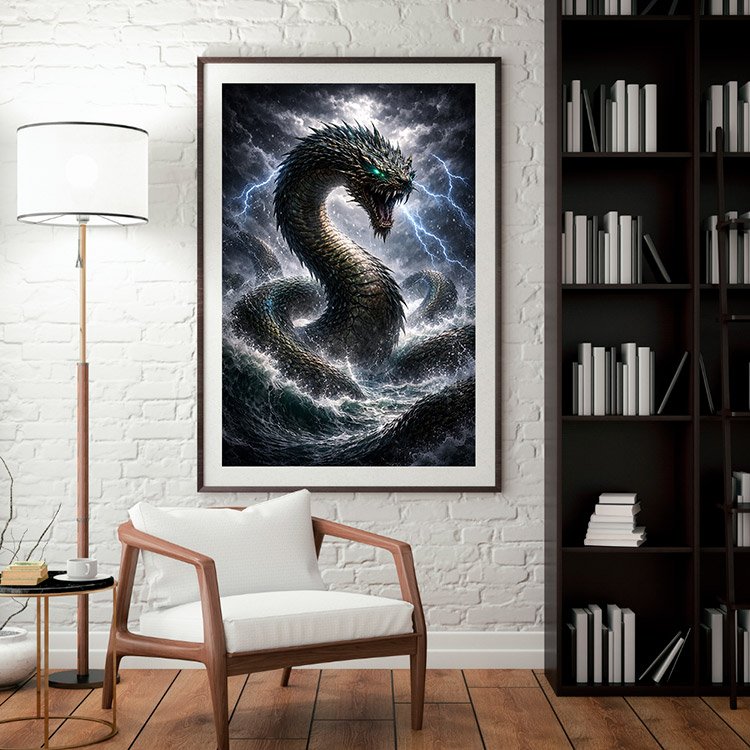 Plakat Jormungandr Kompozycja 3