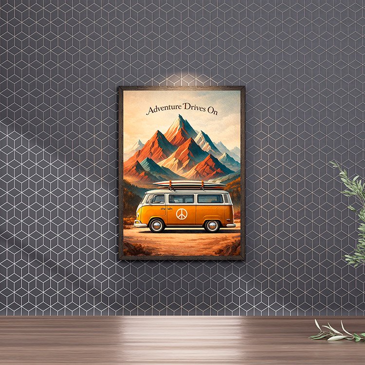 Plakat Adventure Drives On Kompozycja 4