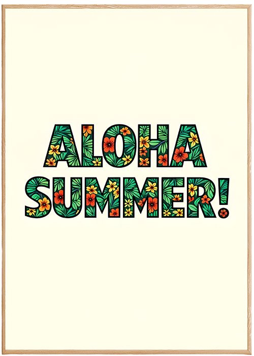 Plakat Aloha Summer Kompozycja 1