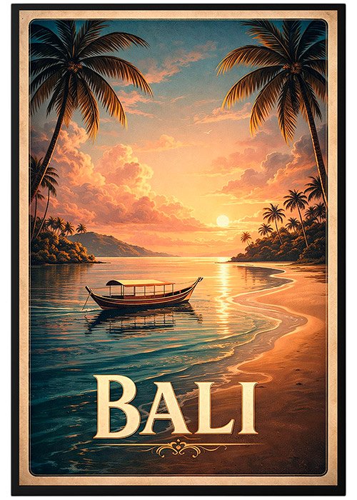 Plakat Bali Tropical Sunset