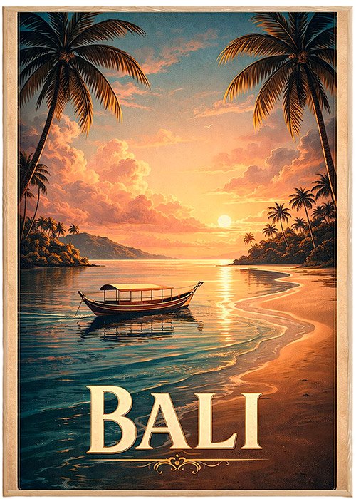 Plakat Bali Tropical Sunset Kompozycja 1