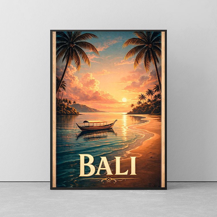 Plakat Bali Tropical Sunset Kompozycja 2