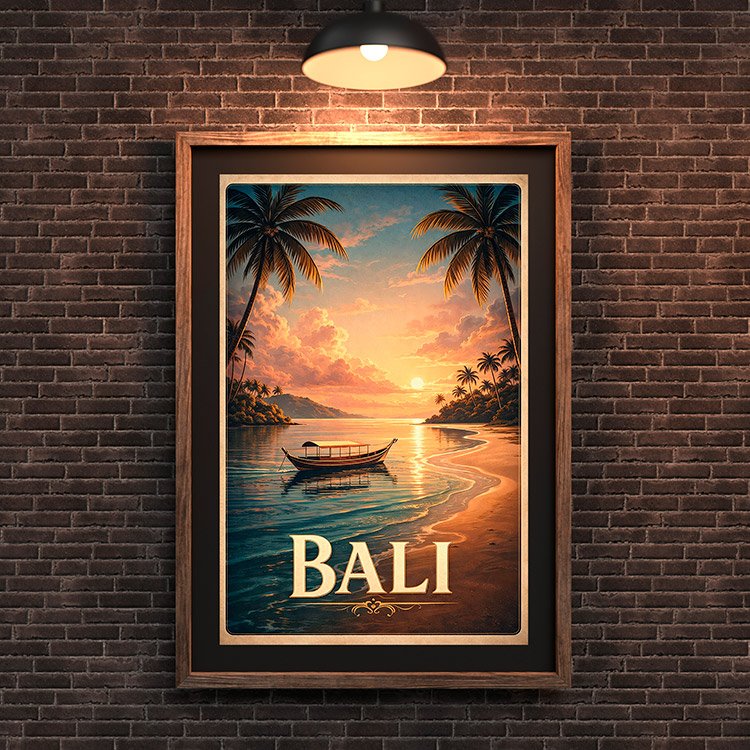 Plakat Bali Tropical Sunset Kompozycja 3
