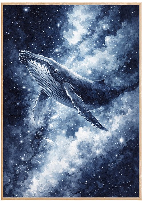 Plakat Blue Orca Kompozycja 1