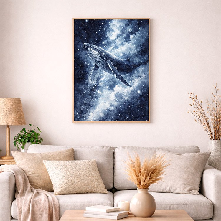 Plakat Blue Orca Kompozycja 4