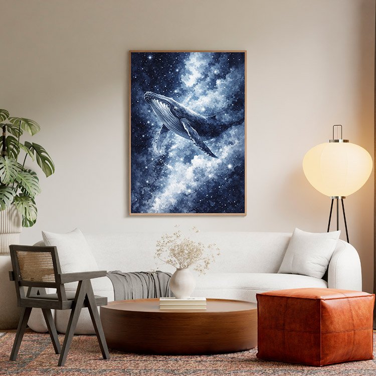 Plakat Blue Orca Kompozycja 5