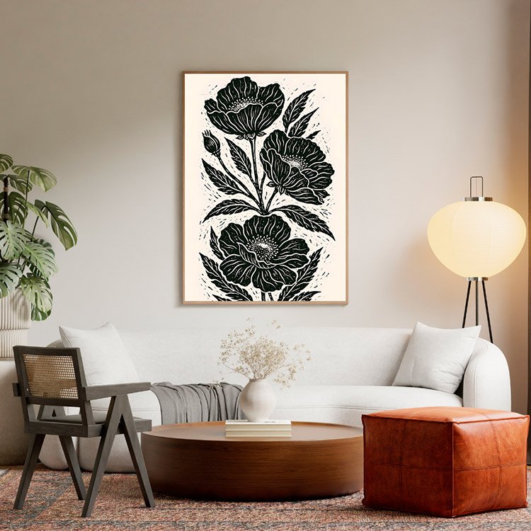 Plakat Botaniczny Tatuaż Kompozycja 5