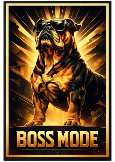 Plakat Buldog Tryb Bossa