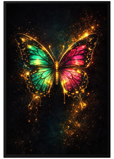 Plakat Diamentowy Motyl