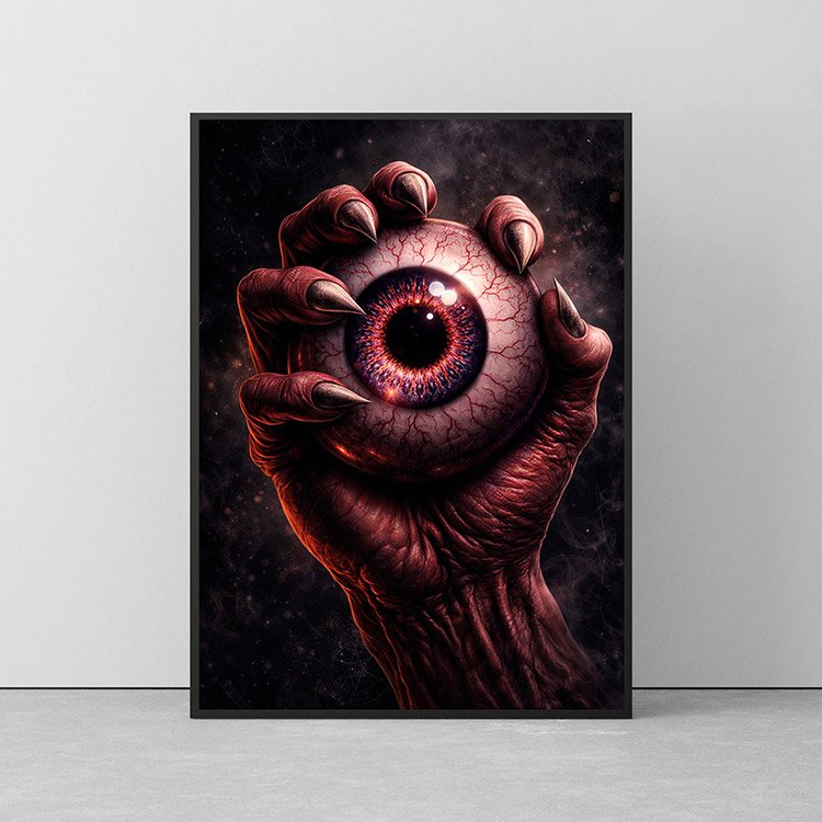 Plakat Dlon Z Okiem Kompozycja 2