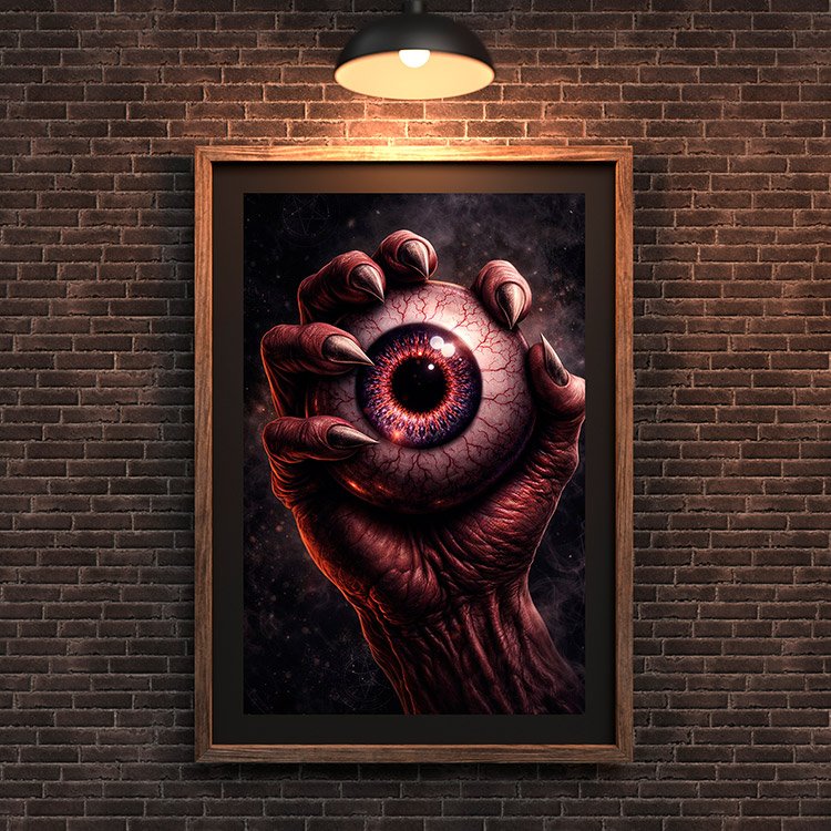 Plakat Dlon Z Okiem Kompozycja 3