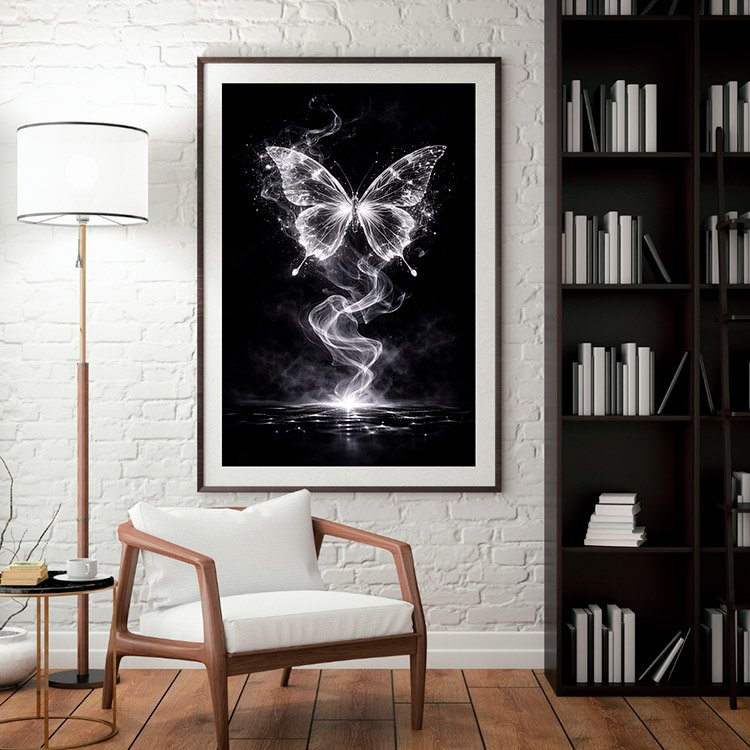 Plakat Dymny Motyl Kompozycja 3