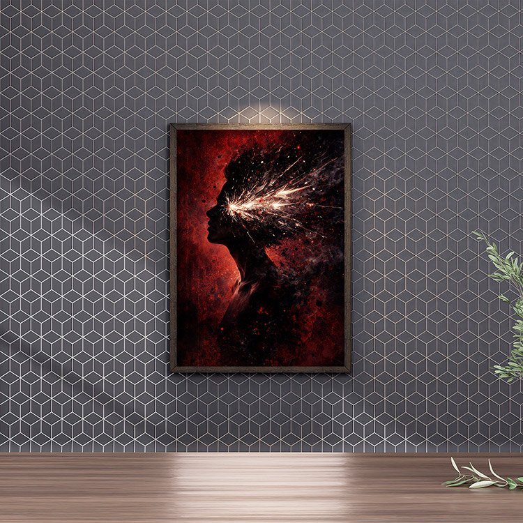 Plakat Eksplozja W Glowie Kompozycja 4