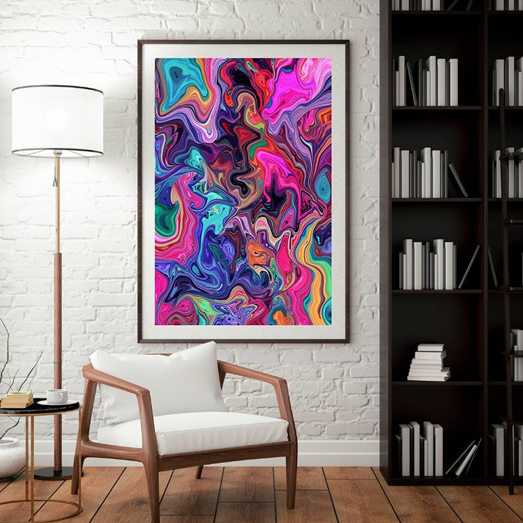 Plakat Energia Farby Kompozycja 3