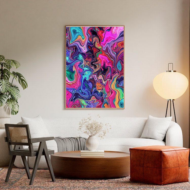 Plakat Energia Farby Kompozycja 5
