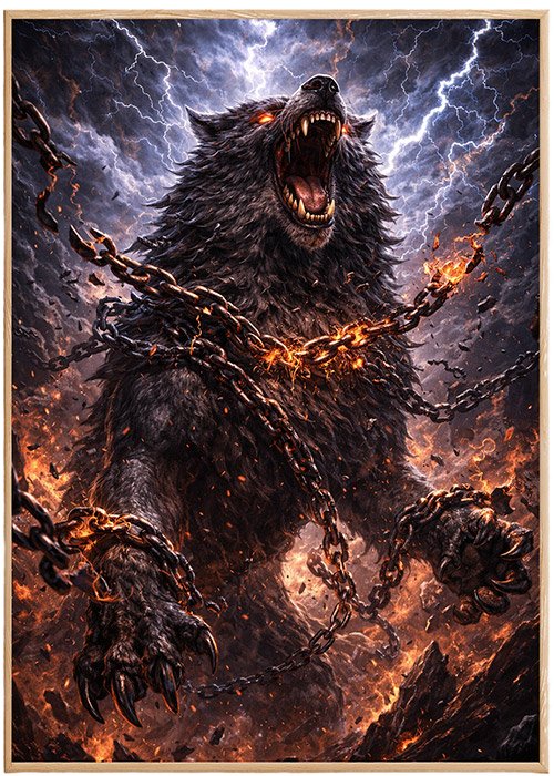 Plakat Fenrir Kompozycja 1