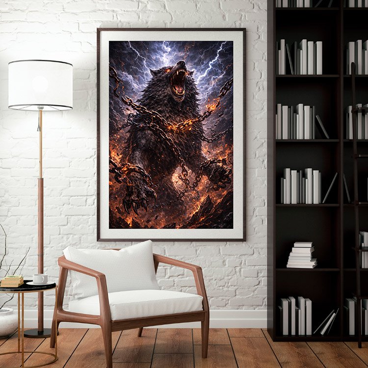 Plakat Fenrir Kompozycja 3
