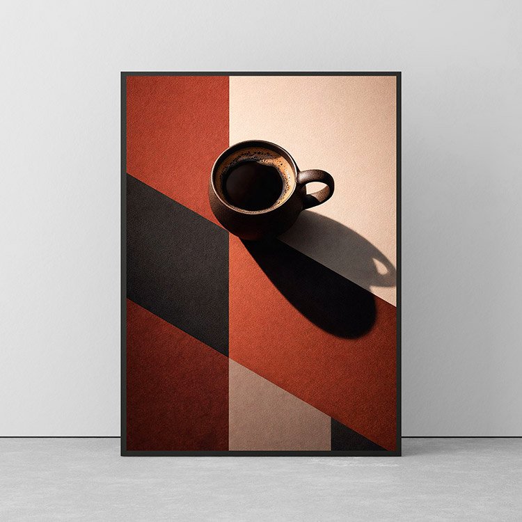 Plakat Filizanka Kawy Retro Kompozycja 2