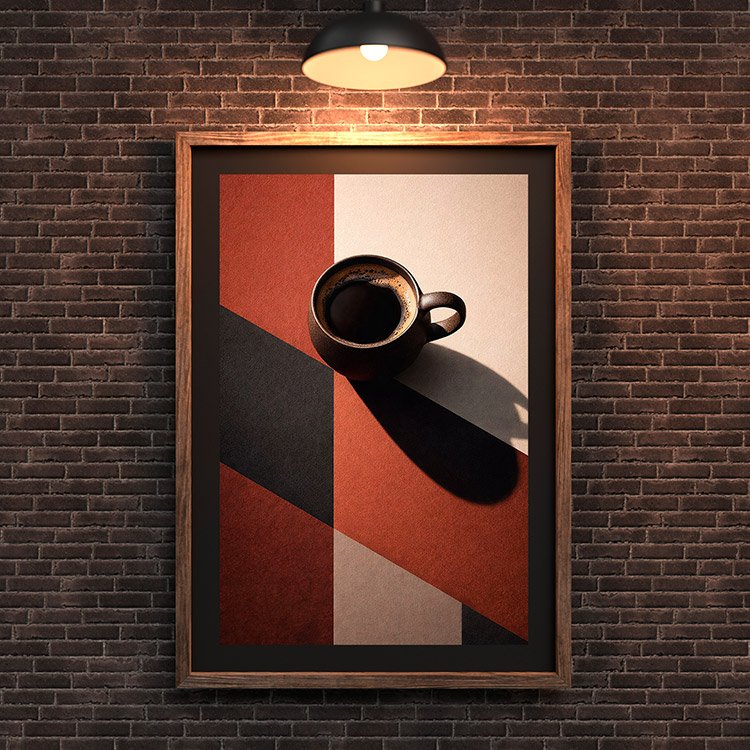 Plakat Filizanka Kawy Retro Kompozycja 3