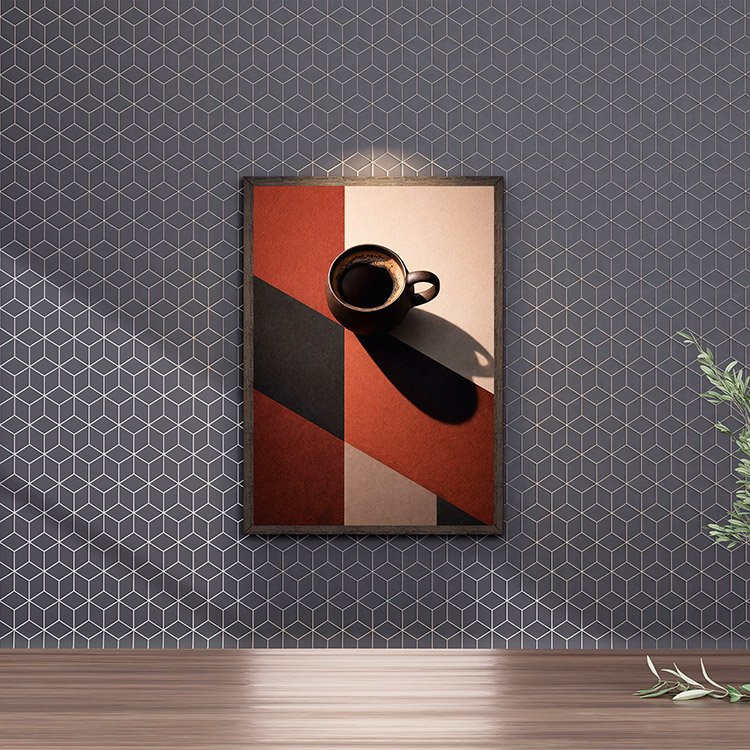 Plakat Filizanka Kawy Retro Kompozycja 4