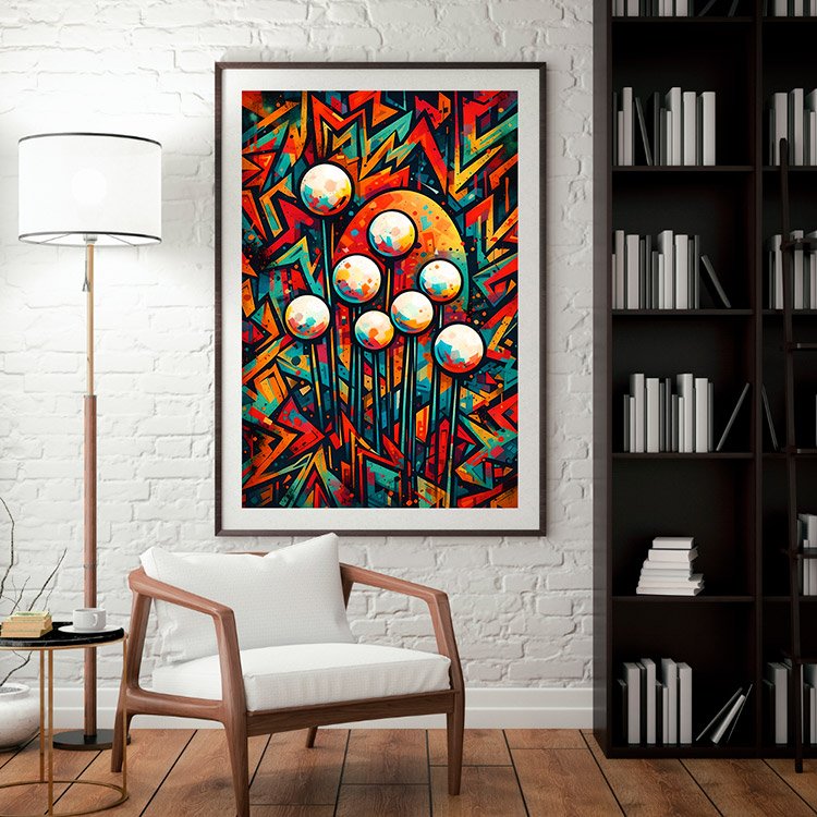 Plakat Graficzna Flora Kompozycja 3