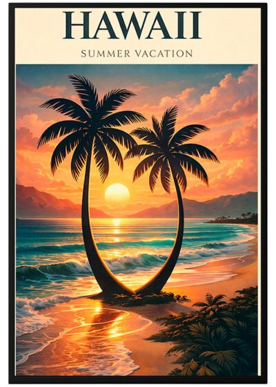 Plakat Hawaii Summer Vacation