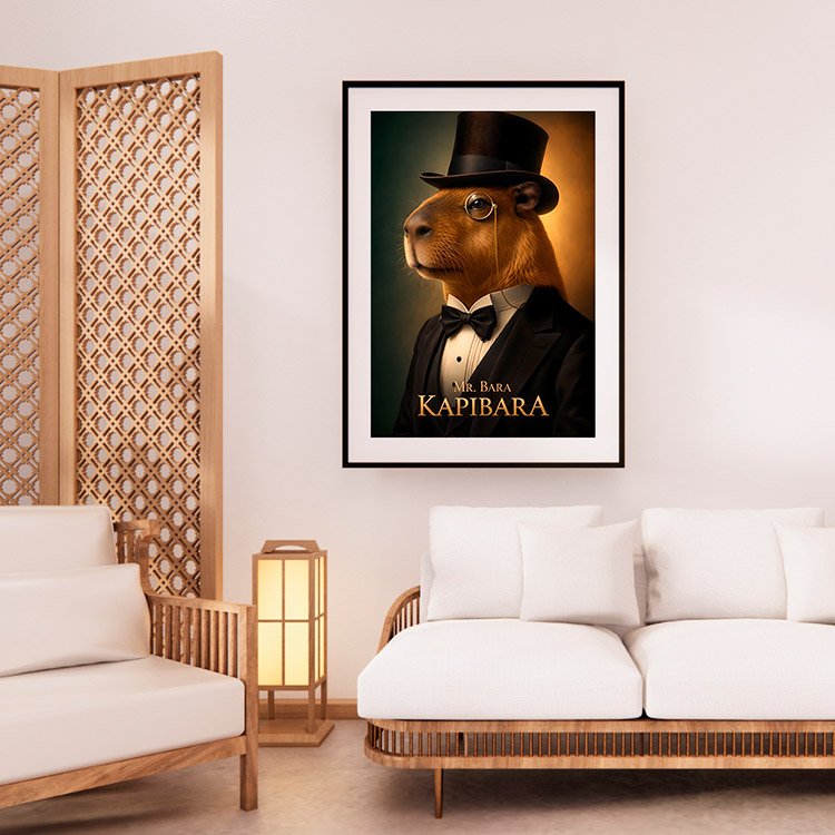 Plakat Kapibara Kompozycja 2