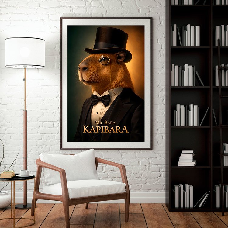 Plakat Kapibara Kompozycja 3